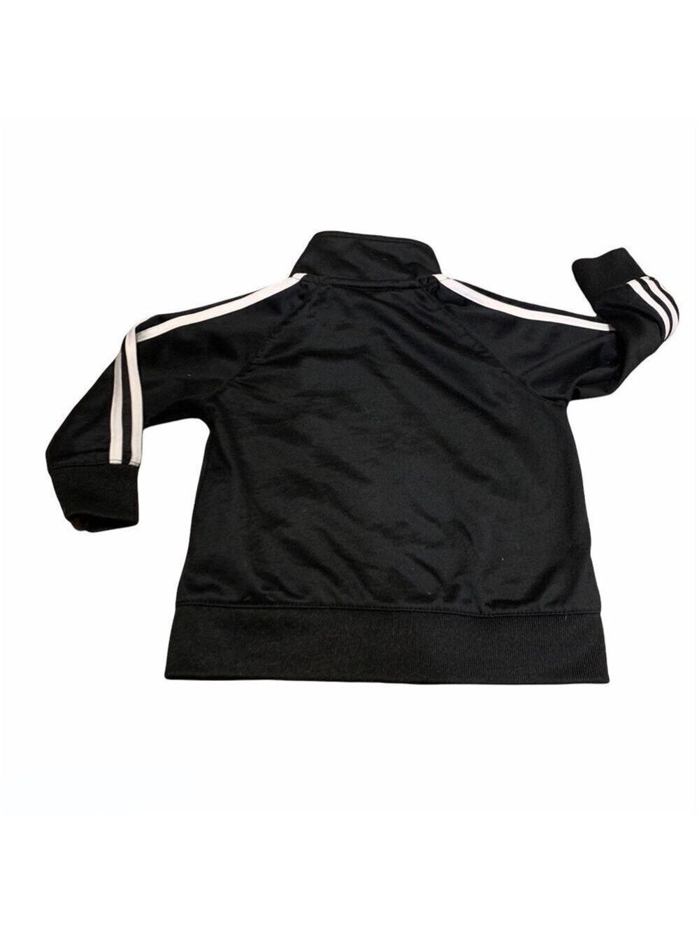 ADIDAS Black & White Zip up Jacket 12 months - Picture 3 of 5